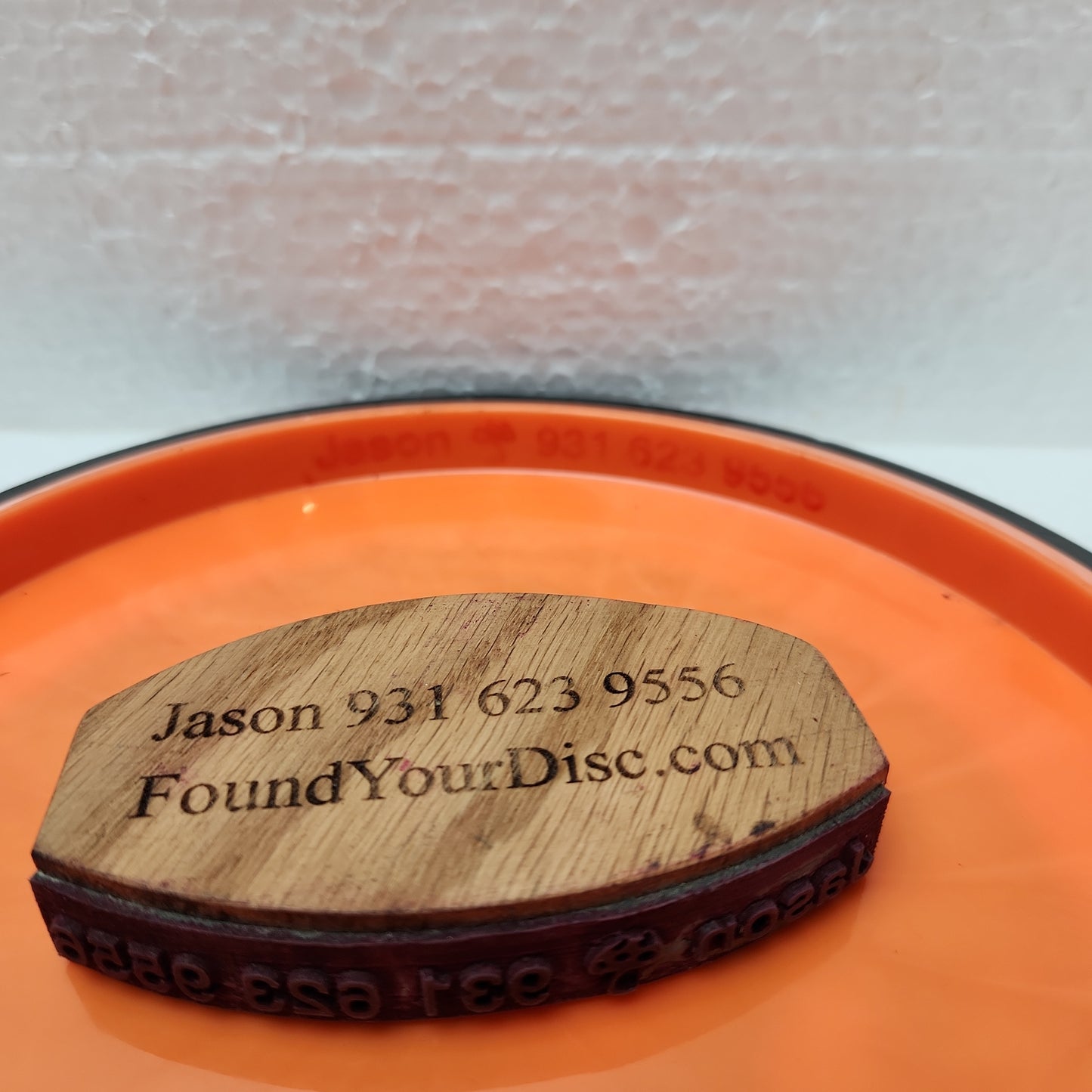 Custom rubber rim stamp