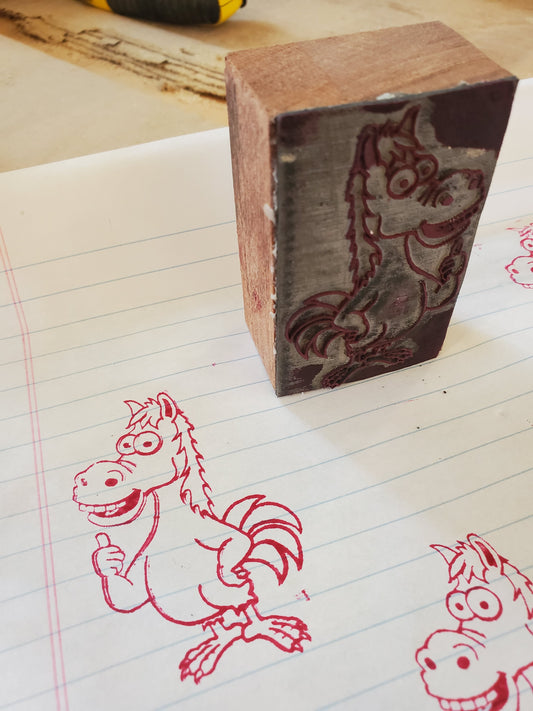 Custom rubber stamp